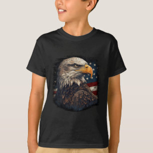 Camiseta Bald Eagle Bandera Estadounidense 4 De Julio Orgul