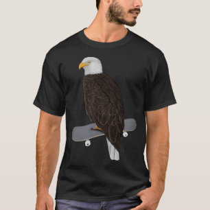 Camiseta Bald Eagle Bird Skate Birdwatcher Animal Biol
