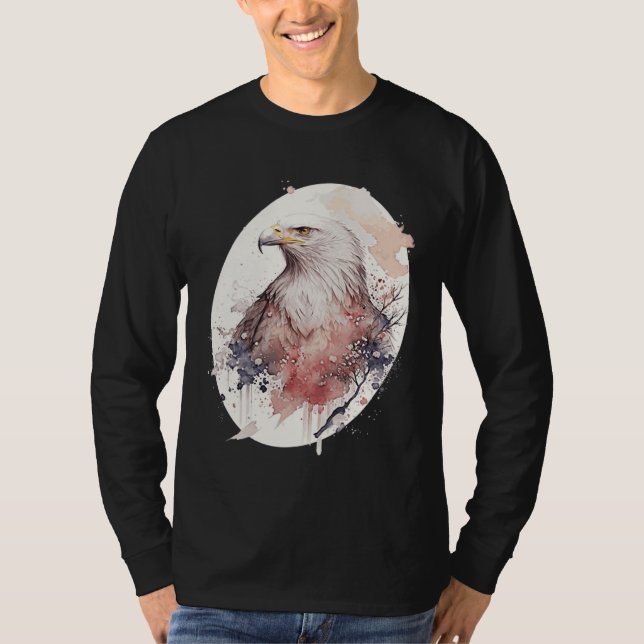 Camiseta Bald Eagle Japanese Cherry Blossom Sakura Wildlife (Anverso)