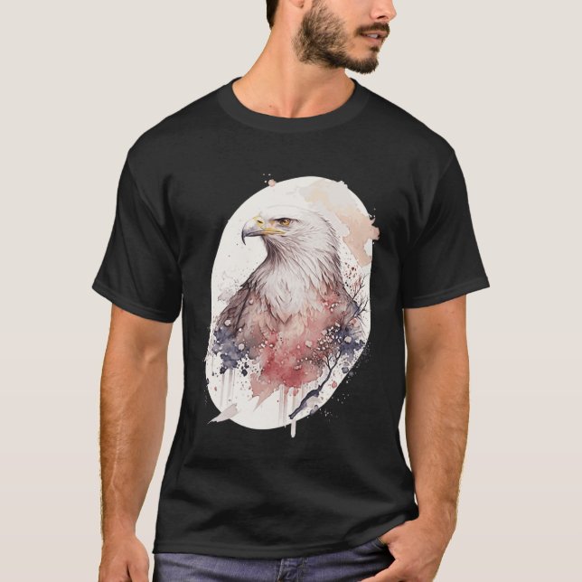 Camiseta Bald Eagle Japanese Cherry Blossom Sakura Wildlife (Anverso)