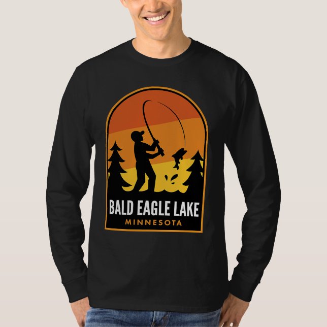 Camiseta Bald Eagle Lake Minnesota Fishing (Anverso)