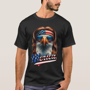 Camiseta Bald Eagle Merica 4 de Julio Eagle Mullet Funny Ma