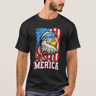 Camiseta Bald Eagle Mullet Bandera Americana 4 De Julio