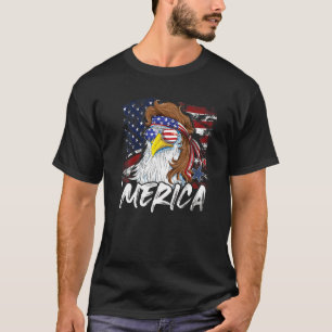 Camiseta Bald Eagle Mullet Bandera Estadounidense 4 De Juli