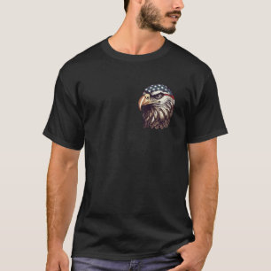 Camiseta Bald Eagle Orgulloso patriota estadounidense bolsi