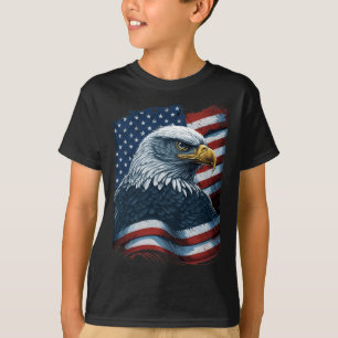 Camiseta Bald Eagle Orgulloso Patriótico Estadounidense Ban