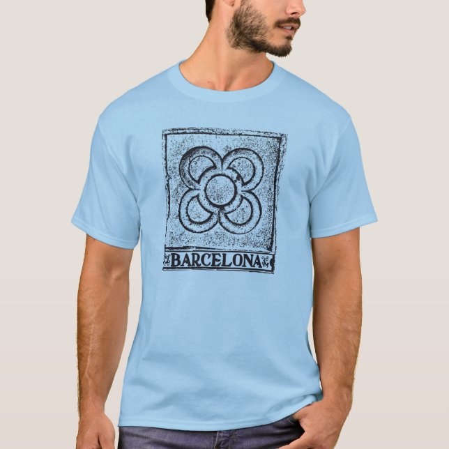 Camiseta Baldosa de Barcelona Modernista (Anverso)
