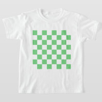 Baldosa de tablero de ajedrez verde retro Y2K 
