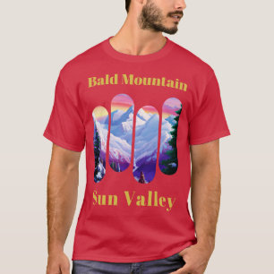 Camiseta Baldosa montaña de esquí valle del sol 4