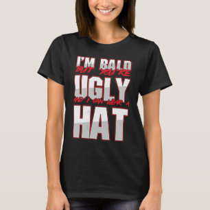 Camiseta Baldosa y fea calvicie Cabeza calva Cabello de hom