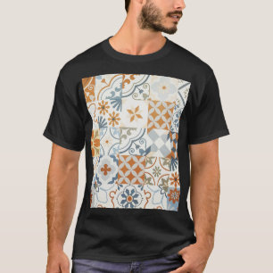Camiseta Baldosas antiguas: Patrón de fondo texturizado