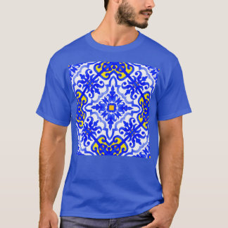 Camiseta Baldosas azulejo portuguesas Azulejos azules y bla