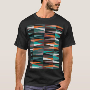 Camiseta Baldosas de diamante: mosaico de colores en el sue