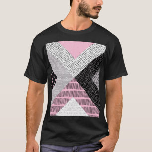 Camiseta Baldosas de mosaico, patrón de dibujo a mano alzad