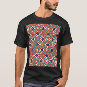 Camiseta Baldosas geométricas: fondo étnico vintage.