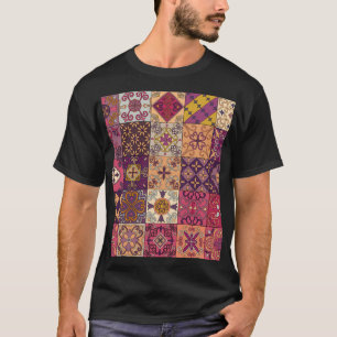 Camiseta Baldosas portuguesas: patrón de estilo talavera.