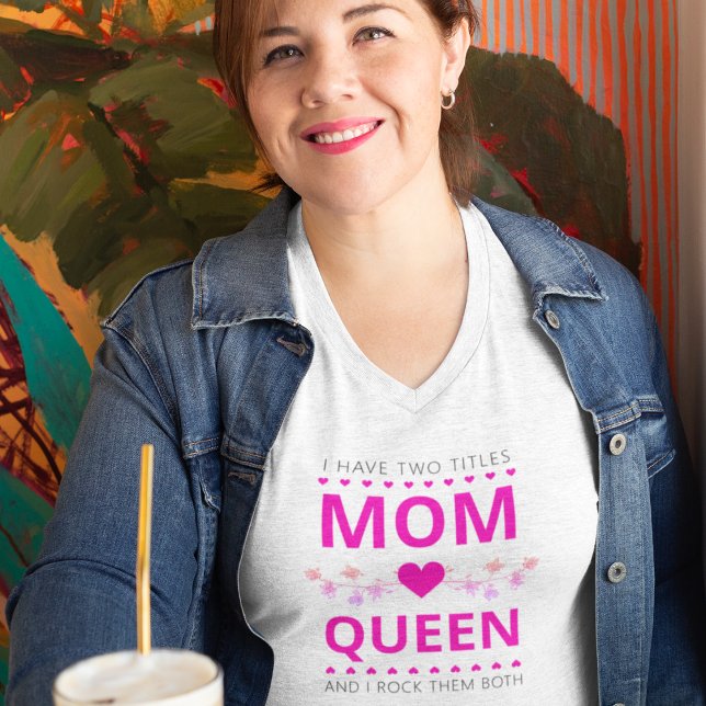 Camiseta Baldosas rocosas, mamá y reina (Rocking Queen)