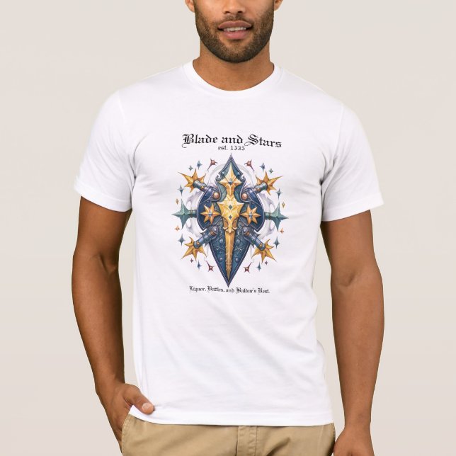 Camiseta Baldur's Gate 3 Blade and Stars Fanart (Anverso)