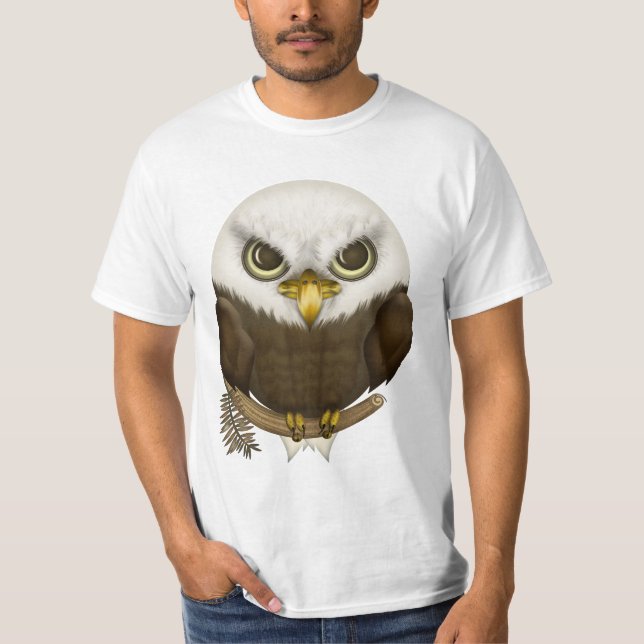 Camiseta Baldwin Eagle calvo lindo (Anverso)