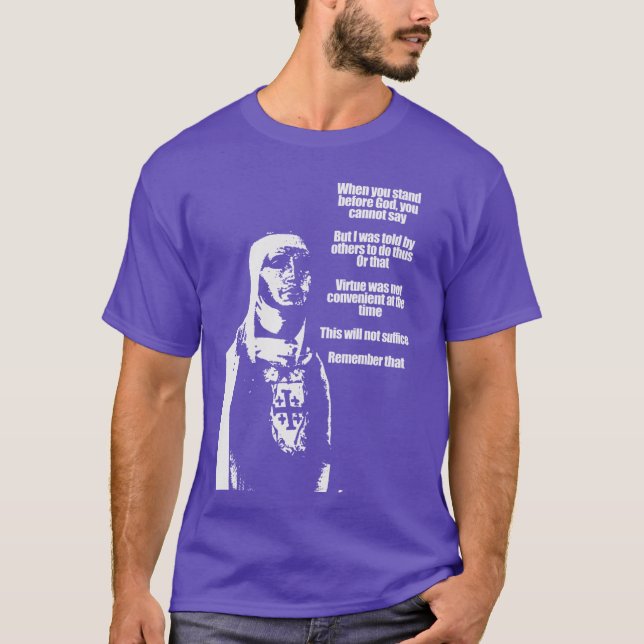Camiseta Baldwin IV of Jerusalem Quotes friends (Anverso)