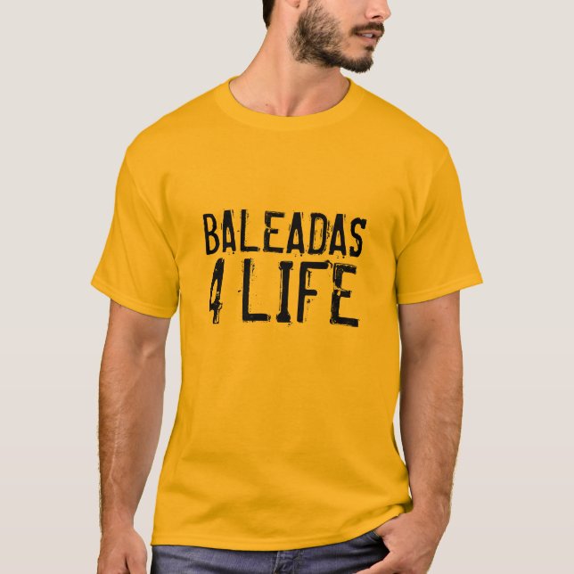 CAMISETA BALEADAS, 4, VIDA (Anverso)