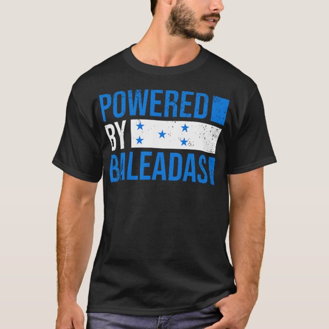 Camiseta Baleadas hondureñas adoran bandera de Honduras ret (Anverso)