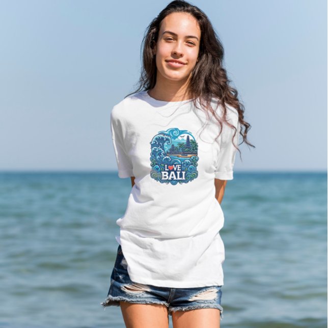 Camiseta Bali de amor azul y verde (Subido por el creador)
