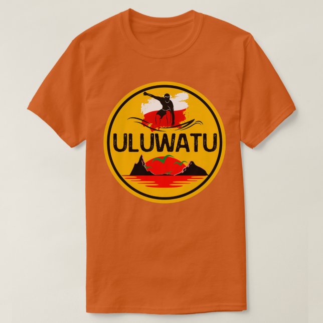 Camiseta bali de surf de uluwatu (Diseño del anverso)
