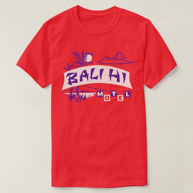 Camiseta Bali Hi Motel (Diseño del anverso)