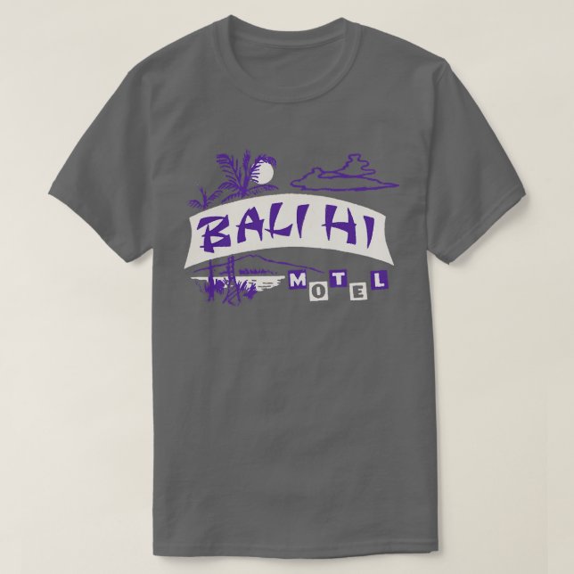 Camiseta Bali Hi Motel (Diseño del anverso)