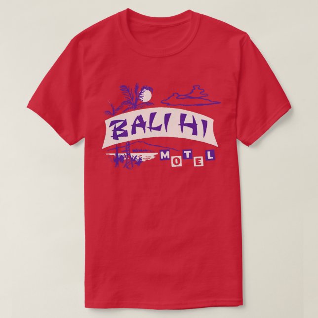 Camiseta Bali Hi Motel (Diseño del anverso)