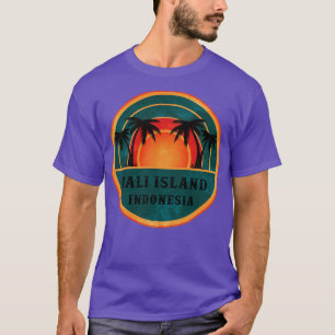 Camiseta Bali Indonesia Beach Retro Sunset