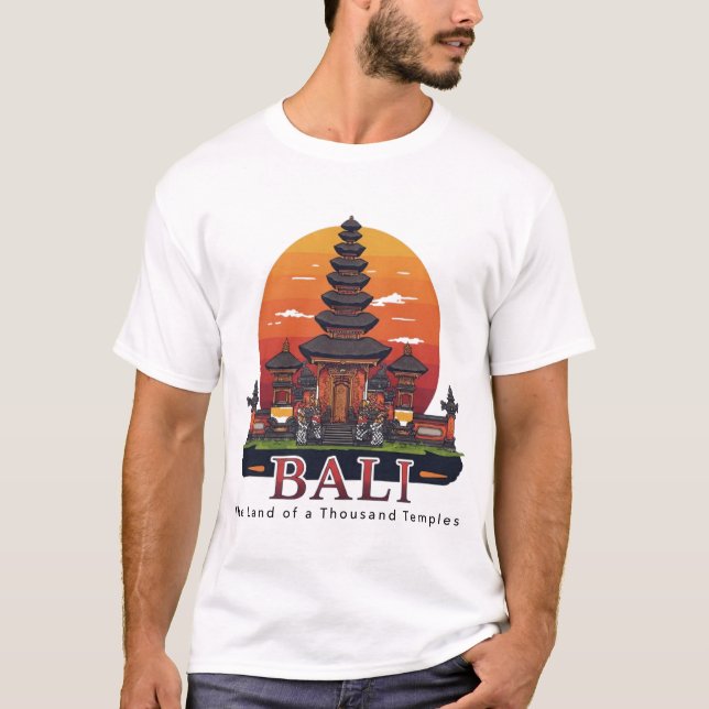 Camiseta Bali: La tierra de los mil templos (Anverso)