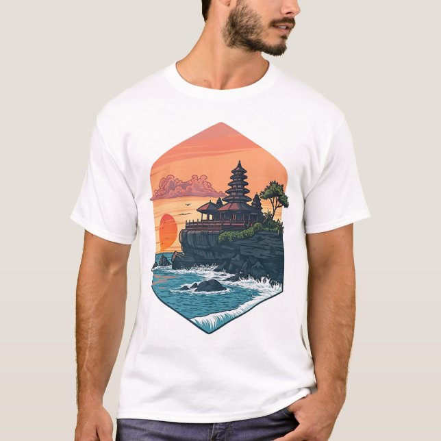 Camiseta Bali templo Tanah Lot (Anverso)