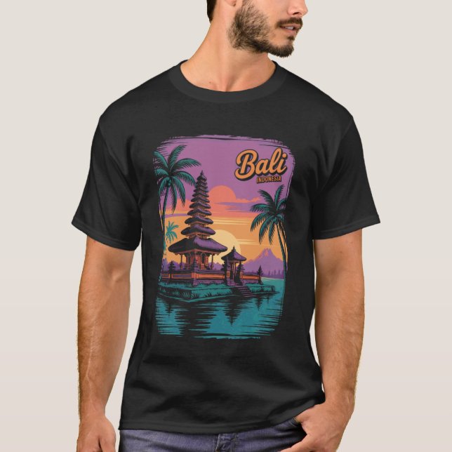 Camiseta Balinese Temples Indonesian Vintage Bali Indonesia (Anverso)