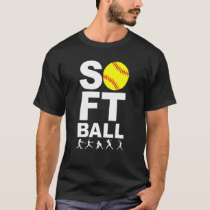 Camiseta Ball amarillo SOFTBALL con bateo, estancio de Pitt