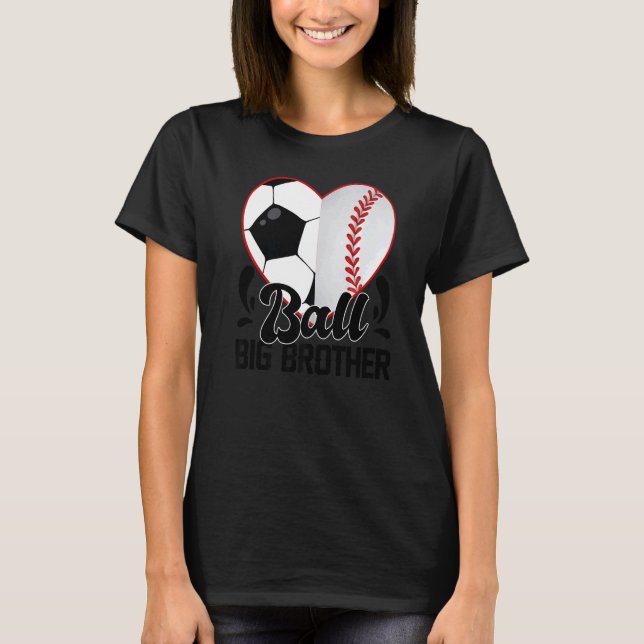 Camiseta Ball Big Brother Hearcer Soccer Baseball Softball (Anverso)