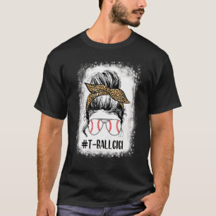 Camiseta Ball blanqueado Gigi Life Messy Bun Leopard Print