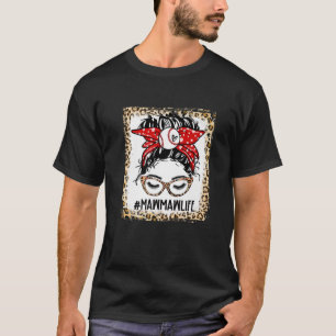 Camiseta Ball blanqueado Mawmaw Messy Bun Game Day Madres D