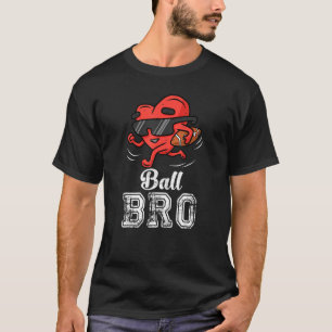 Camiseta Ball Bro Heart Fútbol Americano Hermano Valentin