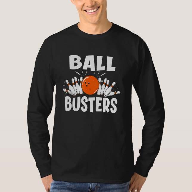 Camiseta Ball Busters Bowling Couple Bowler Bowler (Anverso)