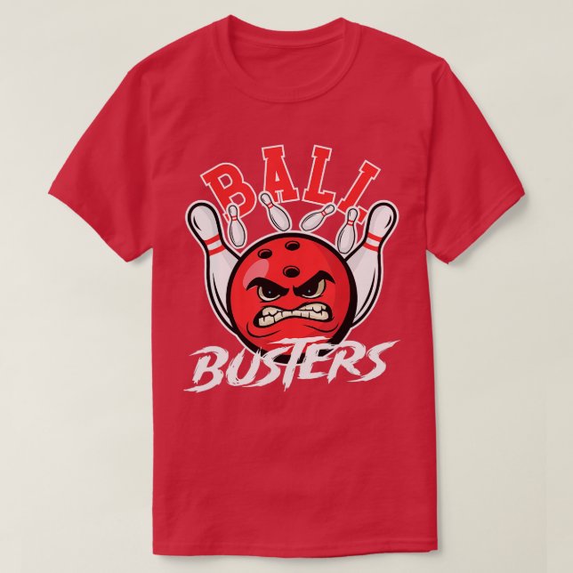Camiseta Ball Busters Bowling Couple Bowler Bowler (Diseño del anverso)