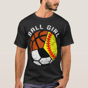 Camiseta Ball Chica Funny Softball Baloncestista Baloncesti