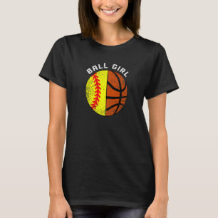 Camiseta Ball Chica Softball Baloncestista
