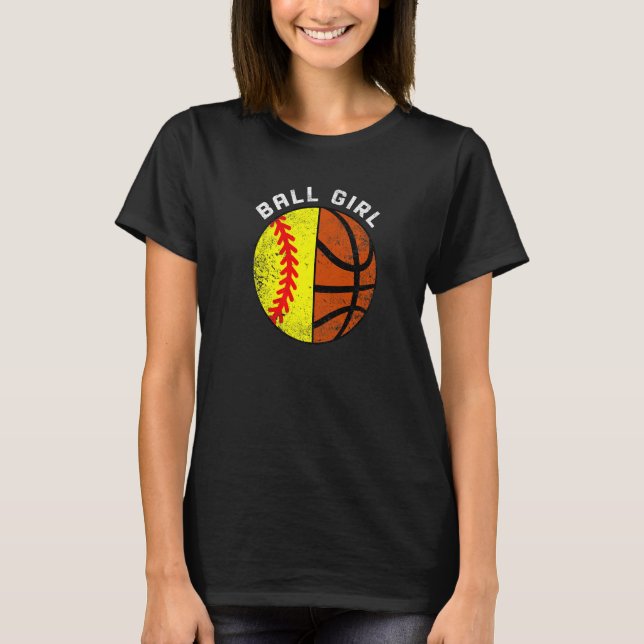 Camiseta Ball Chica Softball Baloncestista (Anverso)