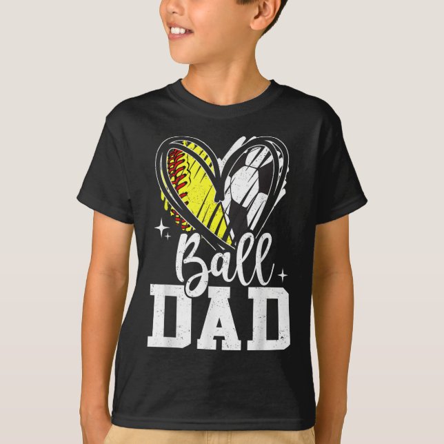 Camiseta Ball Dad Softbol Ball (Anverso)