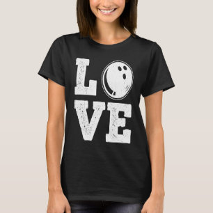 Camiseta Ball de amor Pin Bowler Strike Team Bowling P