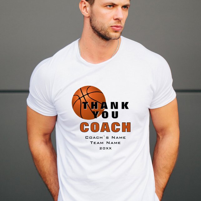 Camiseta Ball de baloncesto Gracias entrenador (Subido por el creador)