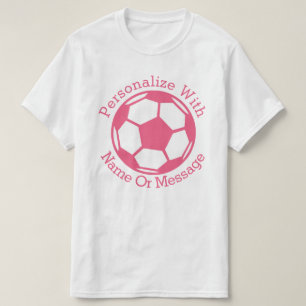 Camiseta Ball de fútbol rosado PERSONALIZADO