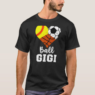 Camiseta Ball Gigi Heart Softball Baloncesto Baloncesto Gig